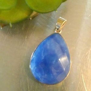 NWT 925 STERLING/ADVENTURINE STONE PENDANT